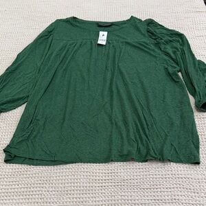 Women’s Plus Size Lane Bryant Forest Green casual Blouse